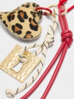 Llavero Charm Corazón multicolor