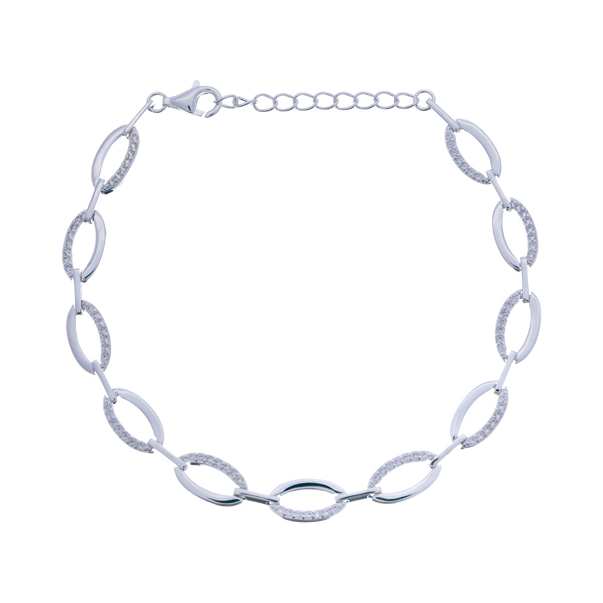 Pulsera de plata 925 con circonias 