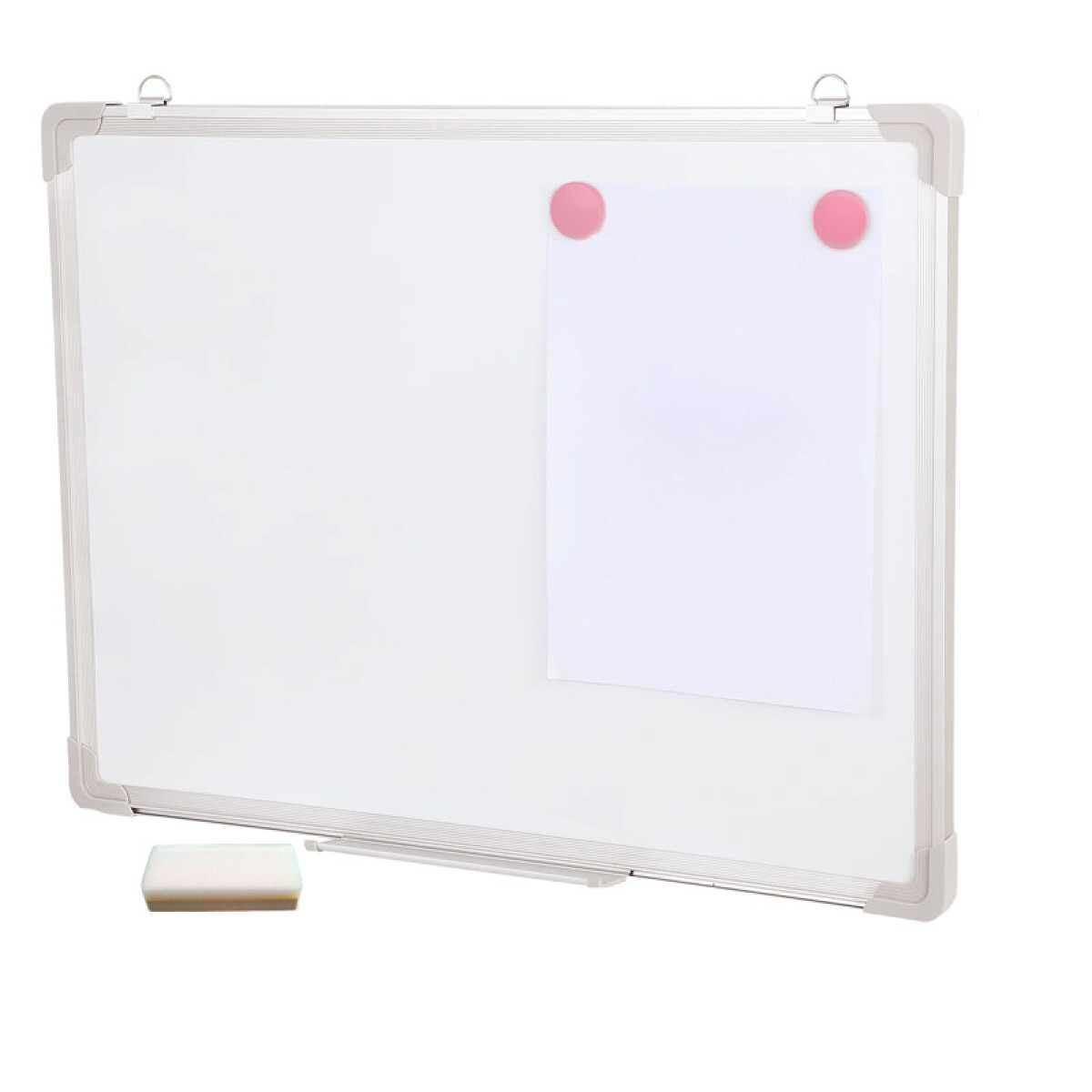 Outlet Pizarra blanca magnética de aluminio c/apoya marcador - Outlet Pizarra Blanca Magnética De Aluminio C/apoya Marcador 