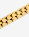 Pulseras Flexibles Metal Pulsera De Acero Dorado Malla - Dorado