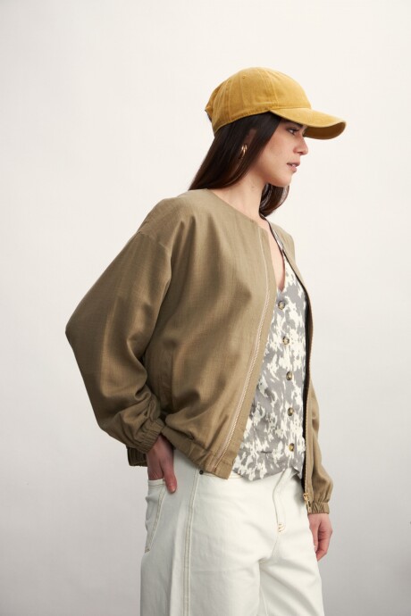 Chaqueta Bomber Tostado