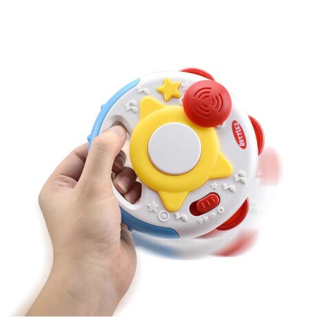Pandereta Musical con Luz y Sonidos para Bebés Huanger Blanco