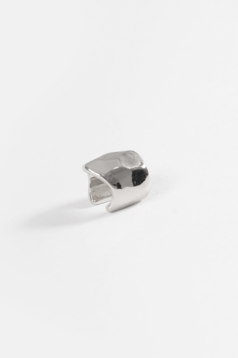 Earcuff bold - plateado 