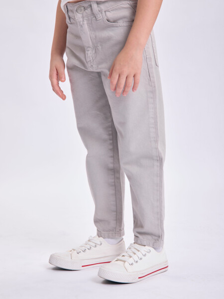 Pantalón jean slouchy Gris