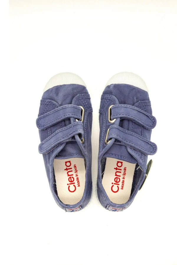 Basquet doble velcro enzimático Azul