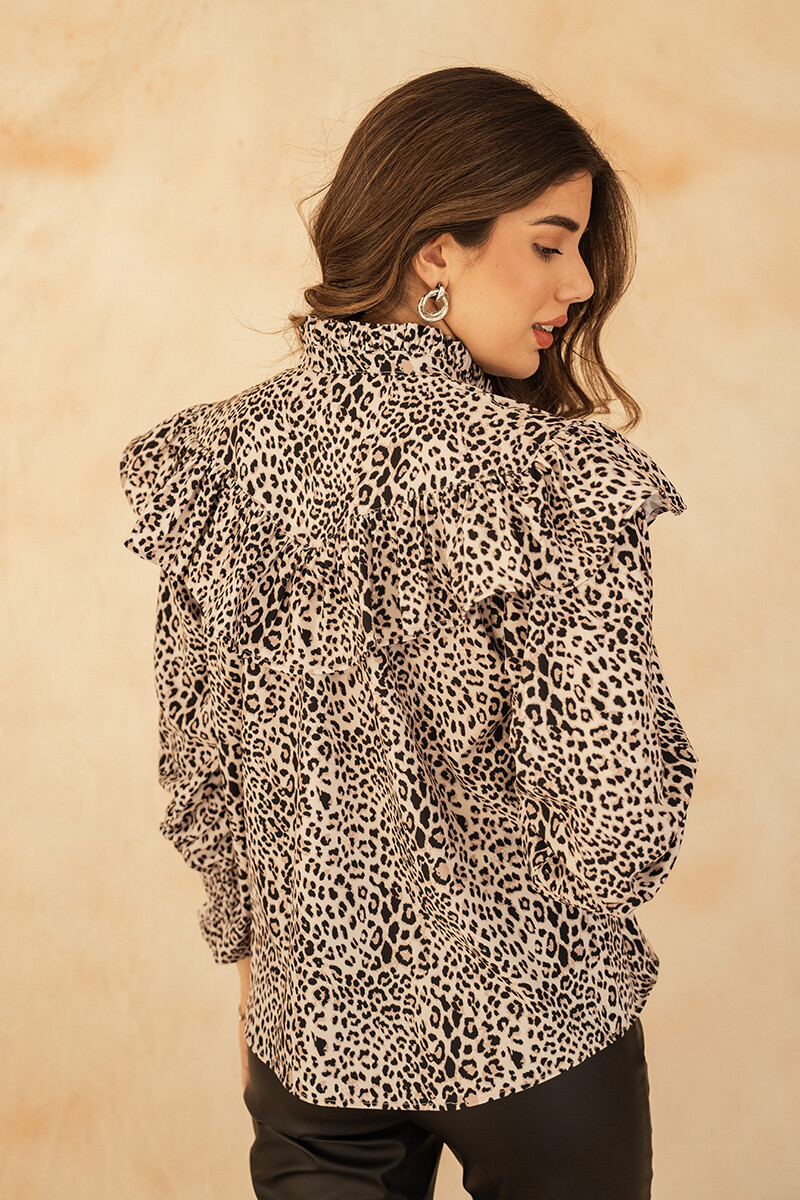 CAMISA MARIE CLASSIC LEOPARD CAMISA MARIE CLASSIC LEOPARD