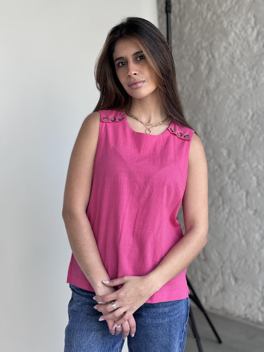 Blusa Franca - fucsia 