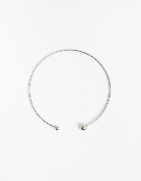 Collares Cortos Metal Collares Cortos, Metal Balls - Plateado Rodio