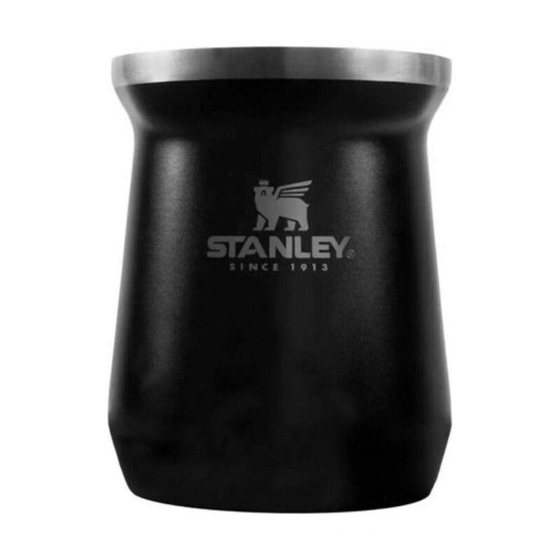 Set Stanley termo de 1.4 lt + mate + bombilla Naranja + Negro
