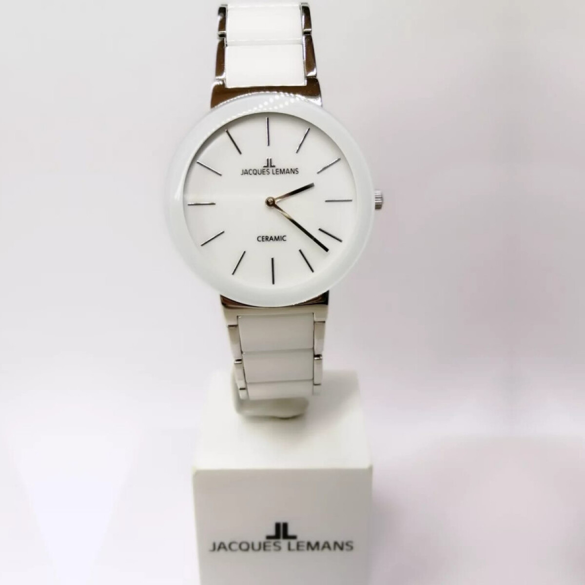 Reloj Jacques Lemans Blanco y Acero 