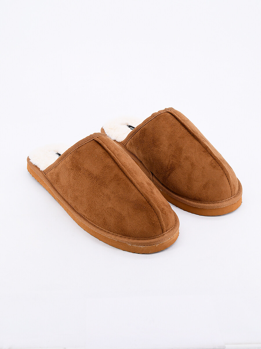 PANTUFLA DE HOMBRE - MARRON 