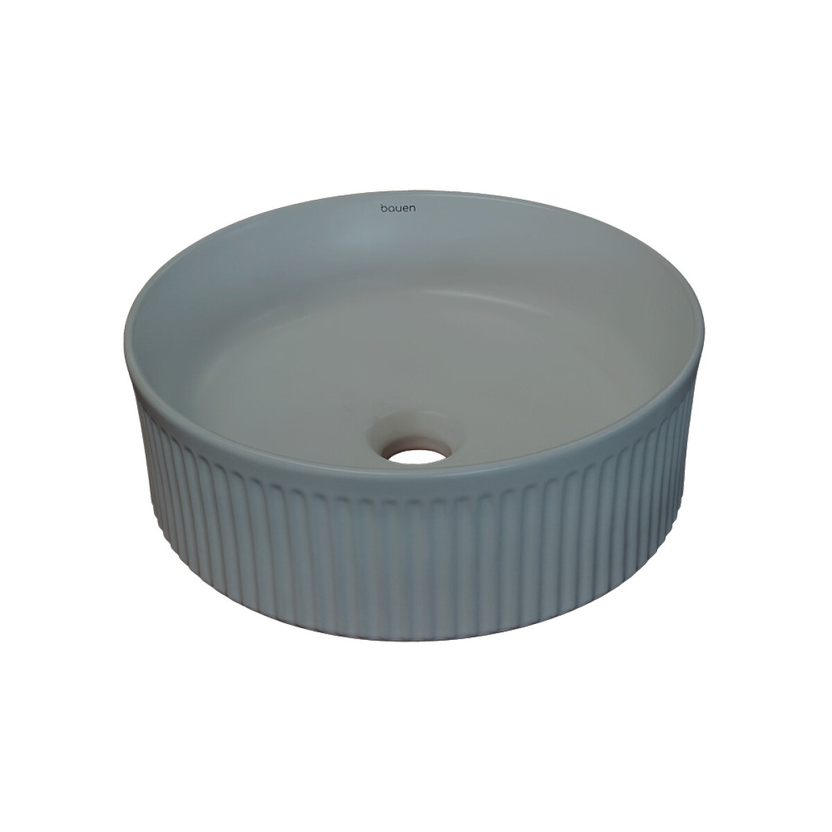 Bacha Bauen De Apoyo Gris Mate Redonda 