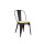 Silla tolix Metálica vintage asiento en madera Silla tolix Metálica vintage asiento en madera