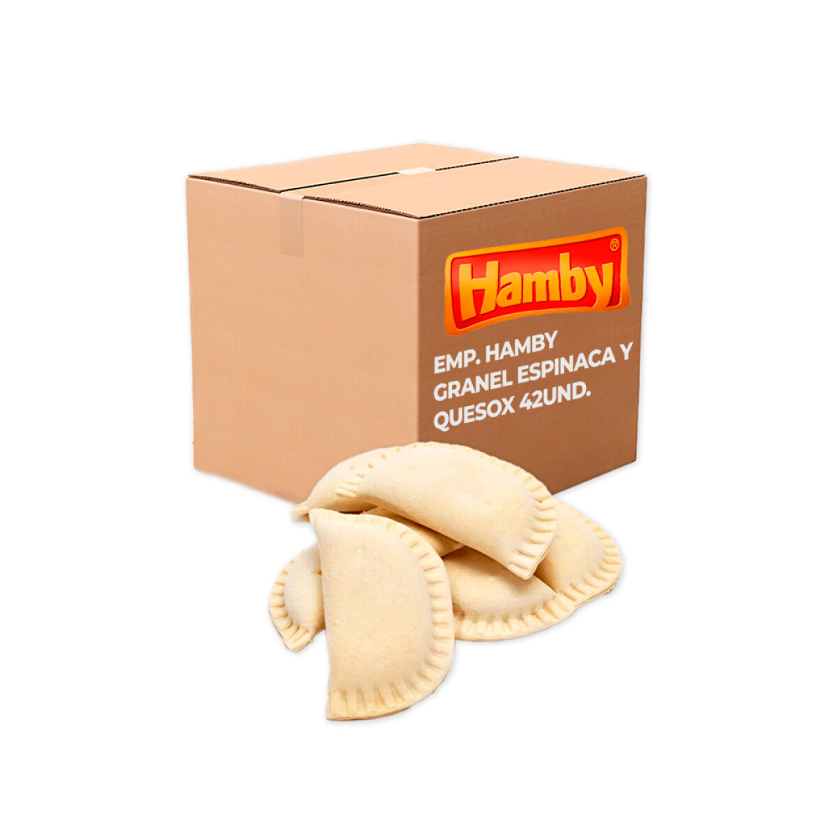 Emp.hamby Granel Espinaca Y Queso X 42 Unid. 
