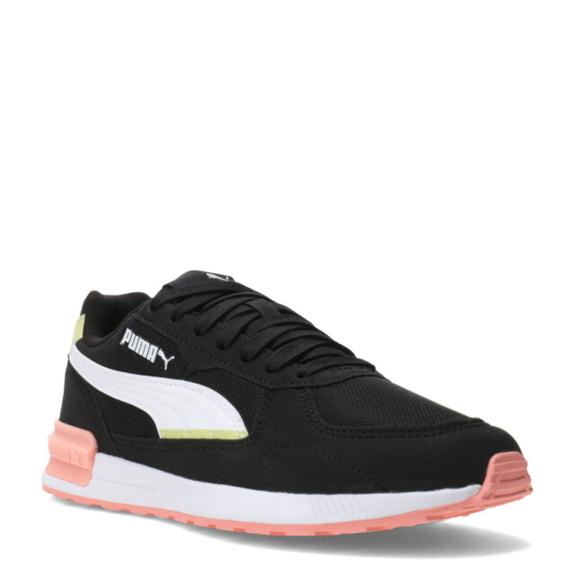 Championes de Mujer Puma Graviton Wns Negro - Blanco - Verde Agua
