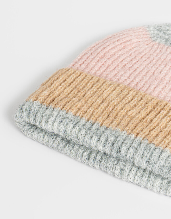Gorro Estampados Gorro Tejido - Combinacion Tricolor