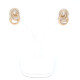 Caravanas En Oro Rosa 18K Y Brillantes Caravanas En Oro Rosa 18K Y Brillantes