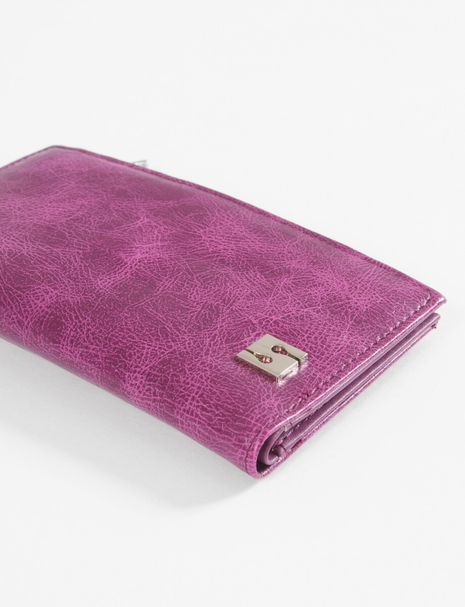 Billetera larga cirere - magenta 
