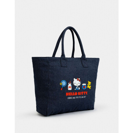 Shopper Denim ''hello Kitty'' Azul Gastado