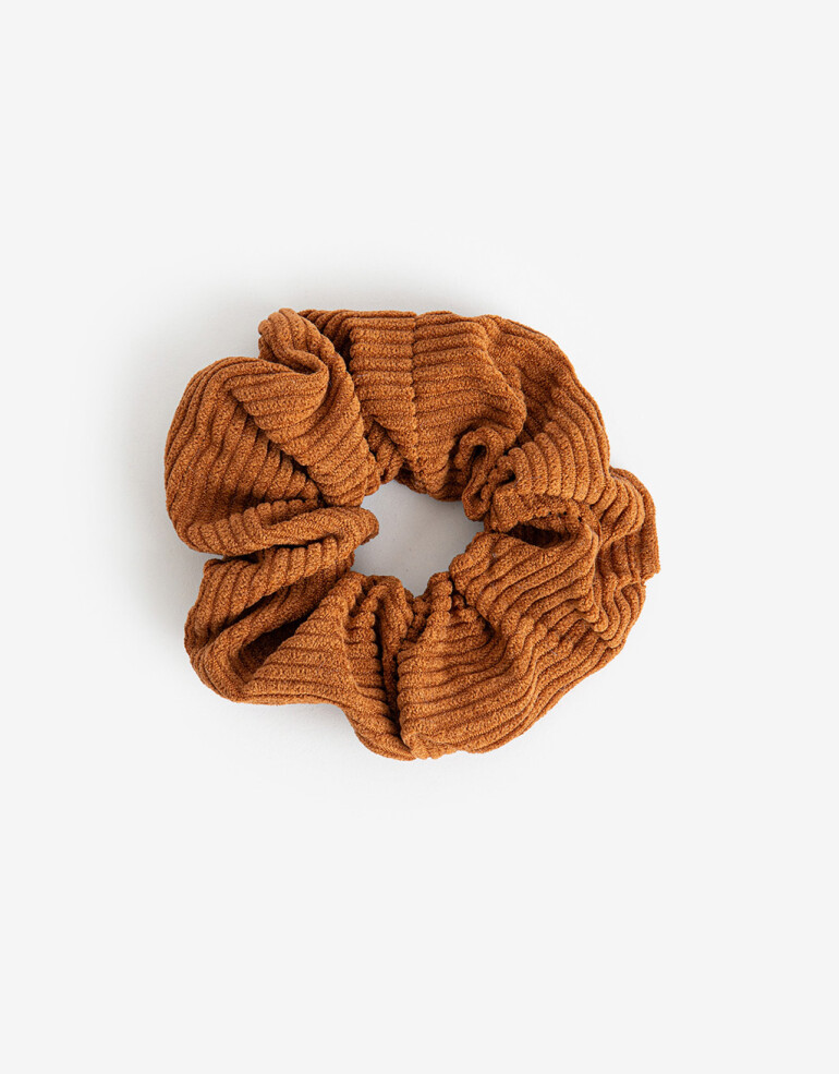 Skunzies Lisas Maxi Scrunchie De Corderoy - Marron Chocolate