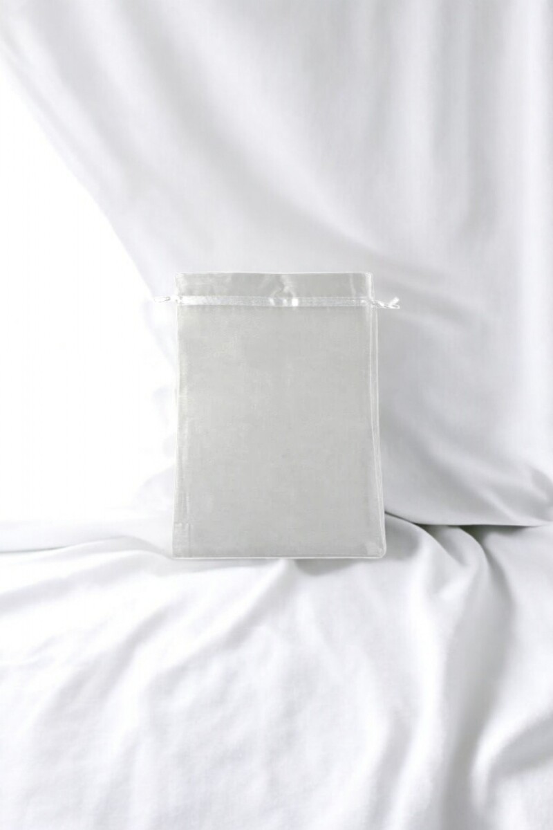 Bolsa organza 9x15 cm. - BLANCO 
