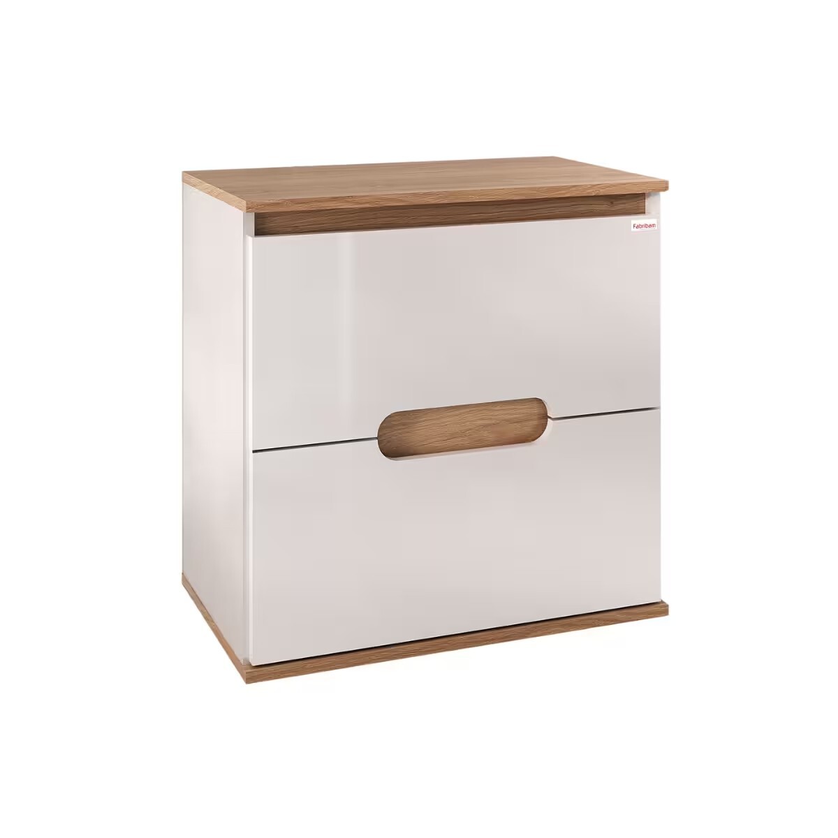 Mueble De Baño Suspendido Beatriz 60 Cm Blanco Con Catedral Sin Bacha 