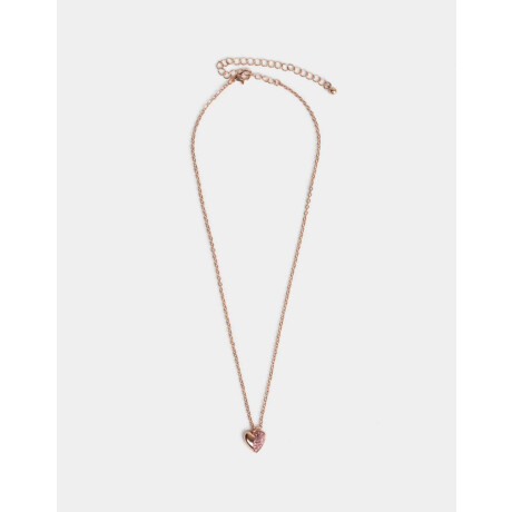 Cadena Corta Con Dije Bañado En Oro Rosa Dorado Oro Rosa