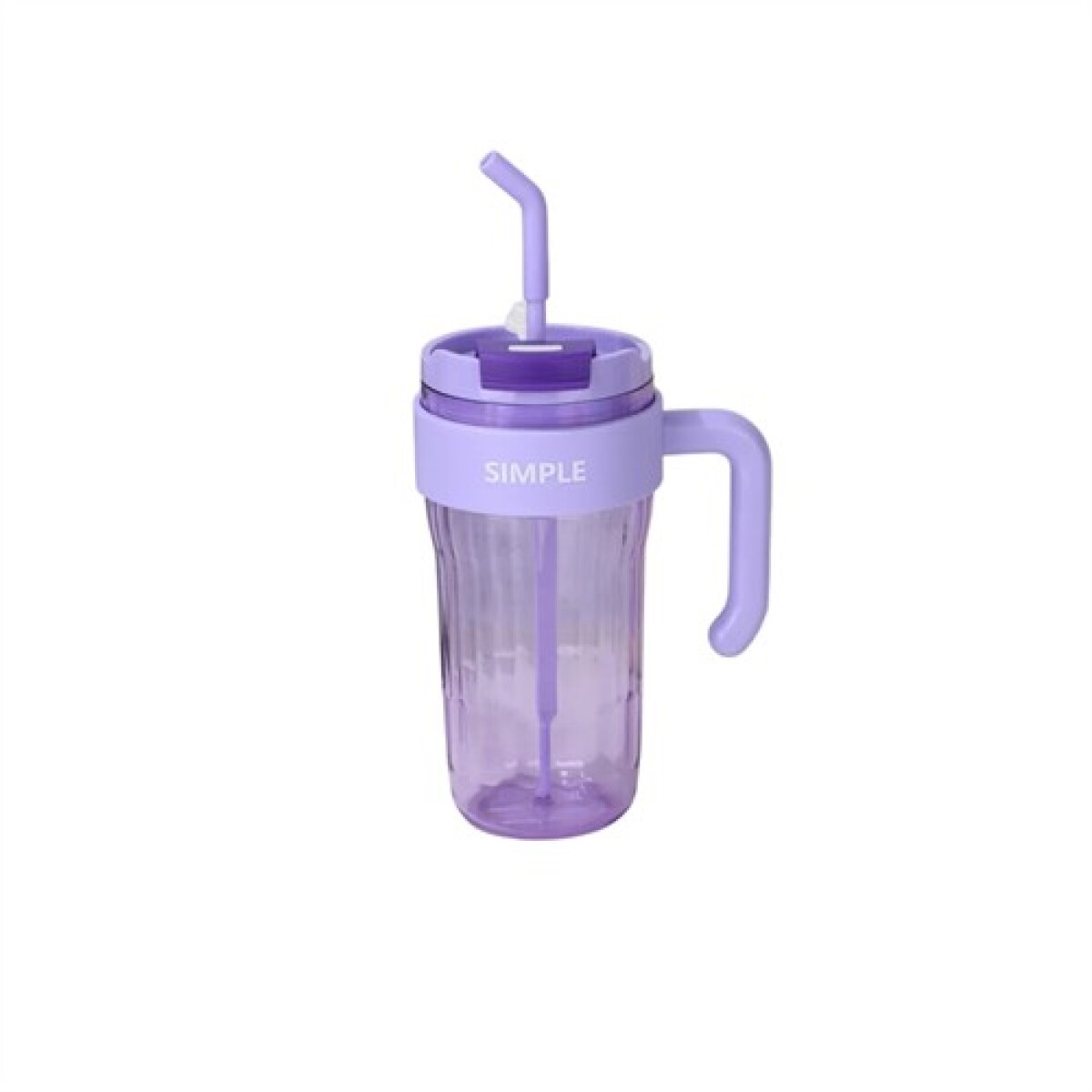 Vaso con manija y sorbito - Lila 