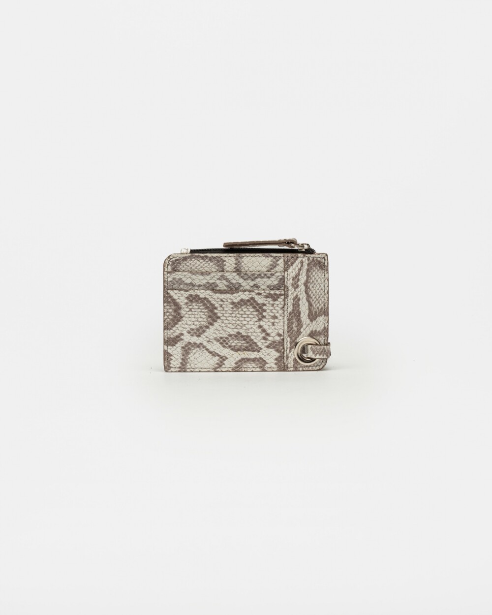 Tarjetero Jagger En Cuero Snake Print Natural