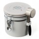 Recipiente Hermetico Ac Inox Para Granos Valv Co2 1.2lt Blanco