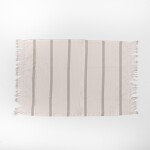 Individual 35x46 con Flecos Tusor Soft Rayas Beige