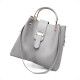Bolso Cartera de Hombro y de Mano Gris