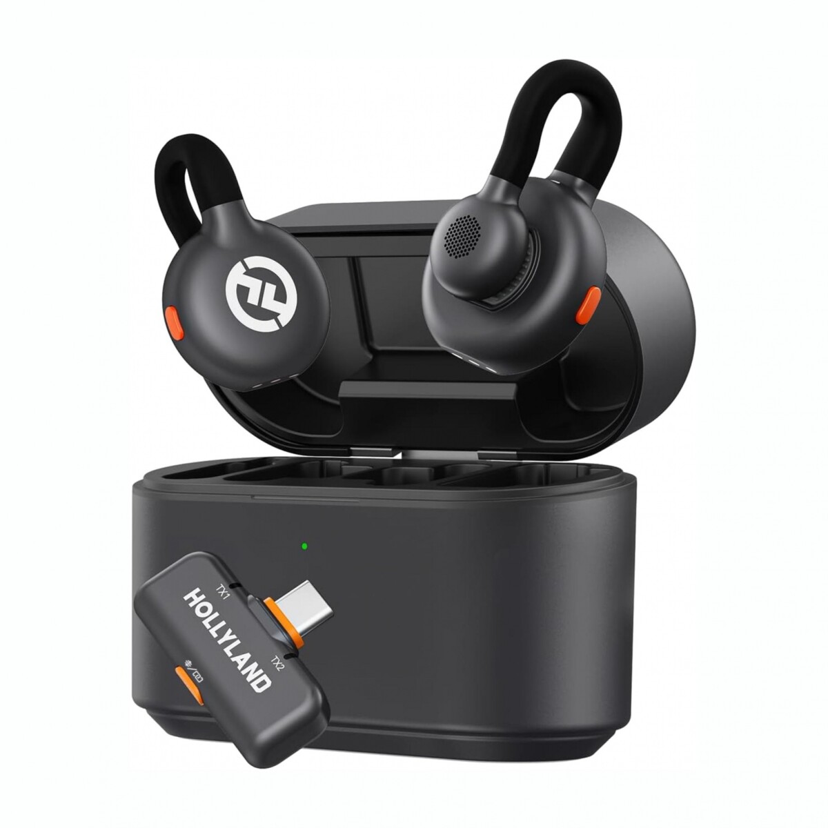 Micrófono Inalámbrico HOLLYLAND M2S DUO Con Conector USB-C Y Cancelación De Ruido Ambiental 