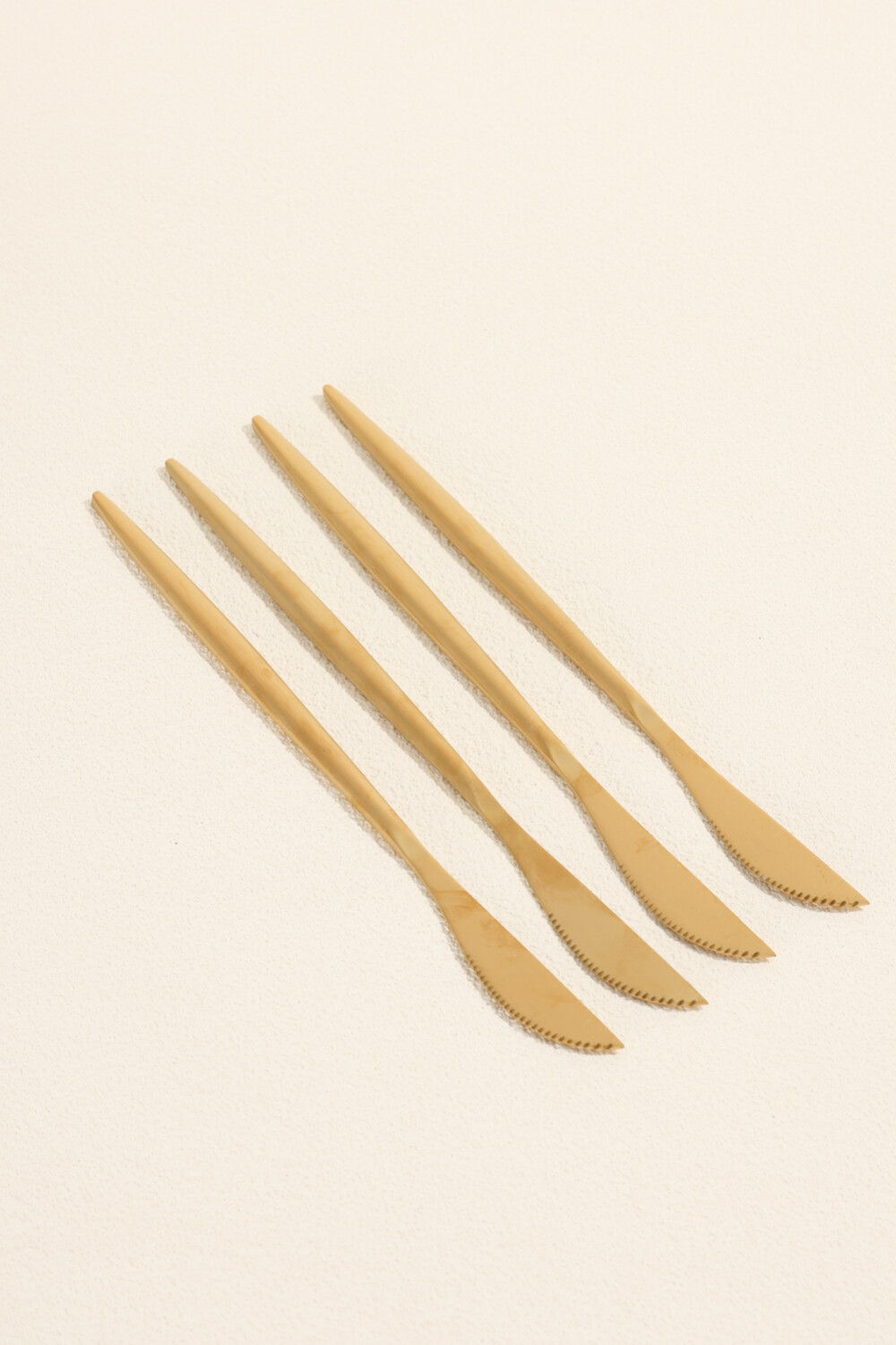 Cuchillo Fiordo, Set 4 Un. Dorado Color Unico