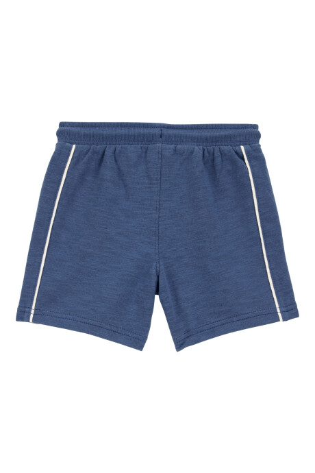 Short deportivo de algodón, azul marino Sin color