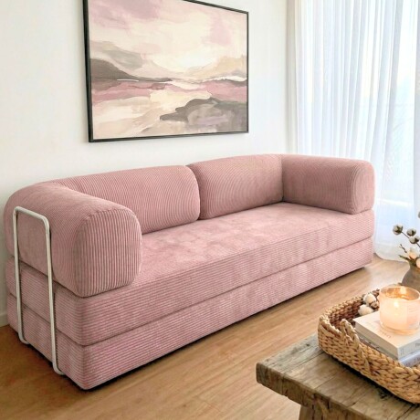 Sillón Cama 3 Cuerpos CloudNest Rosa