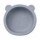 Bowl Tazón Irrompible Diseño Oso p/ Comida Bebé en Silicona Azul Grisáceo
