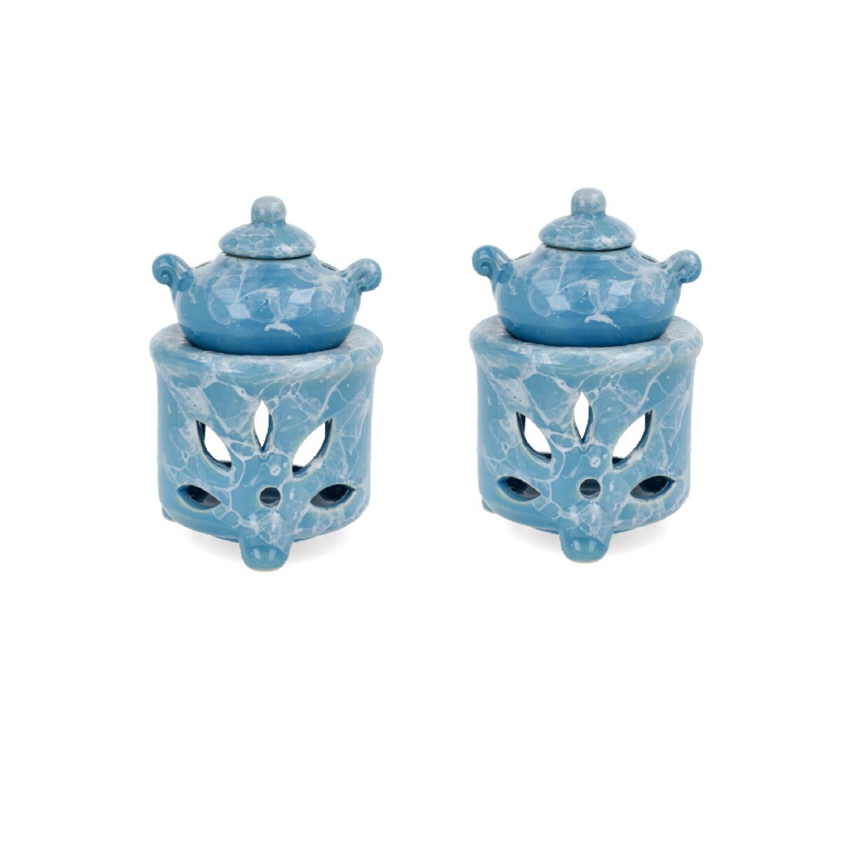 HORNILLOS DE CERAMICA X2 UNIDADES - Gp038/tetera 11x7.5cm 