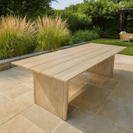 MESA DE EXTERIOR MARBELLA Beige - 2 CUERPOS