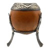Mate calabaza con apliques sin base - PLATA Y ORO 07 marrónuniforme