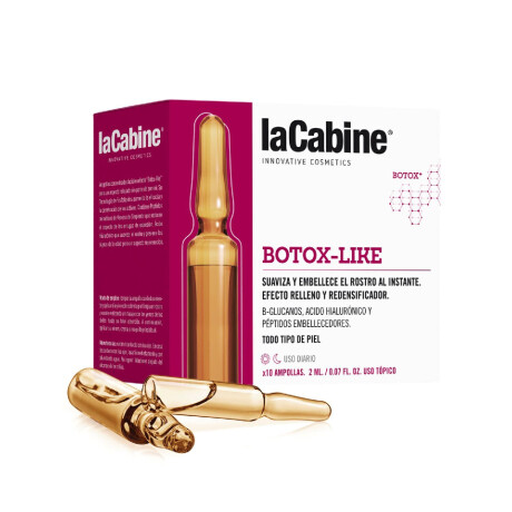 La Cabine Ampollas Botox Like 10 unidades 2ml. La Cabine Ampollas Botox Like 10 unidades 2ml.