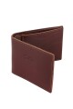 Billetera de cuero al corte Marrón