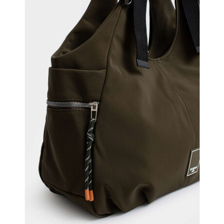 Cartera Shopper Verde Kaki