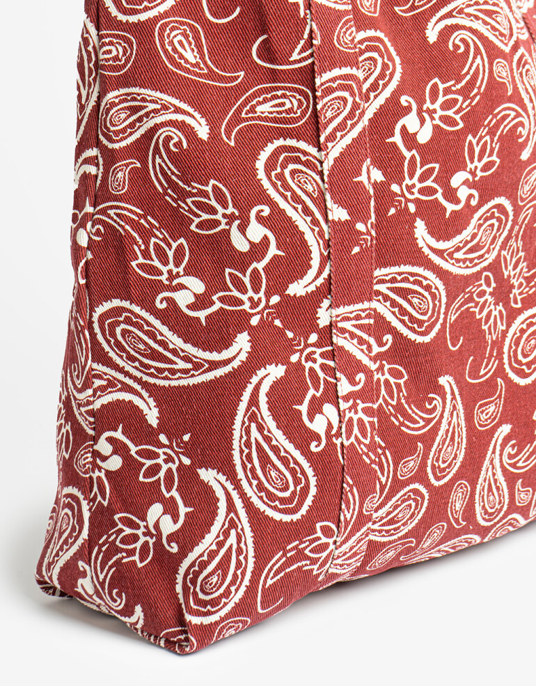 Bolsas reutilizables Tote Bag Paisley Rojo - Rojo Medio