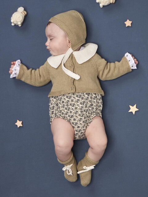 Chaqueta Cuello Contraste Verde Claro