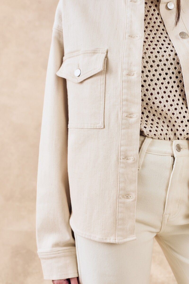 Sobrecamisa Con Bolsillos Crudo