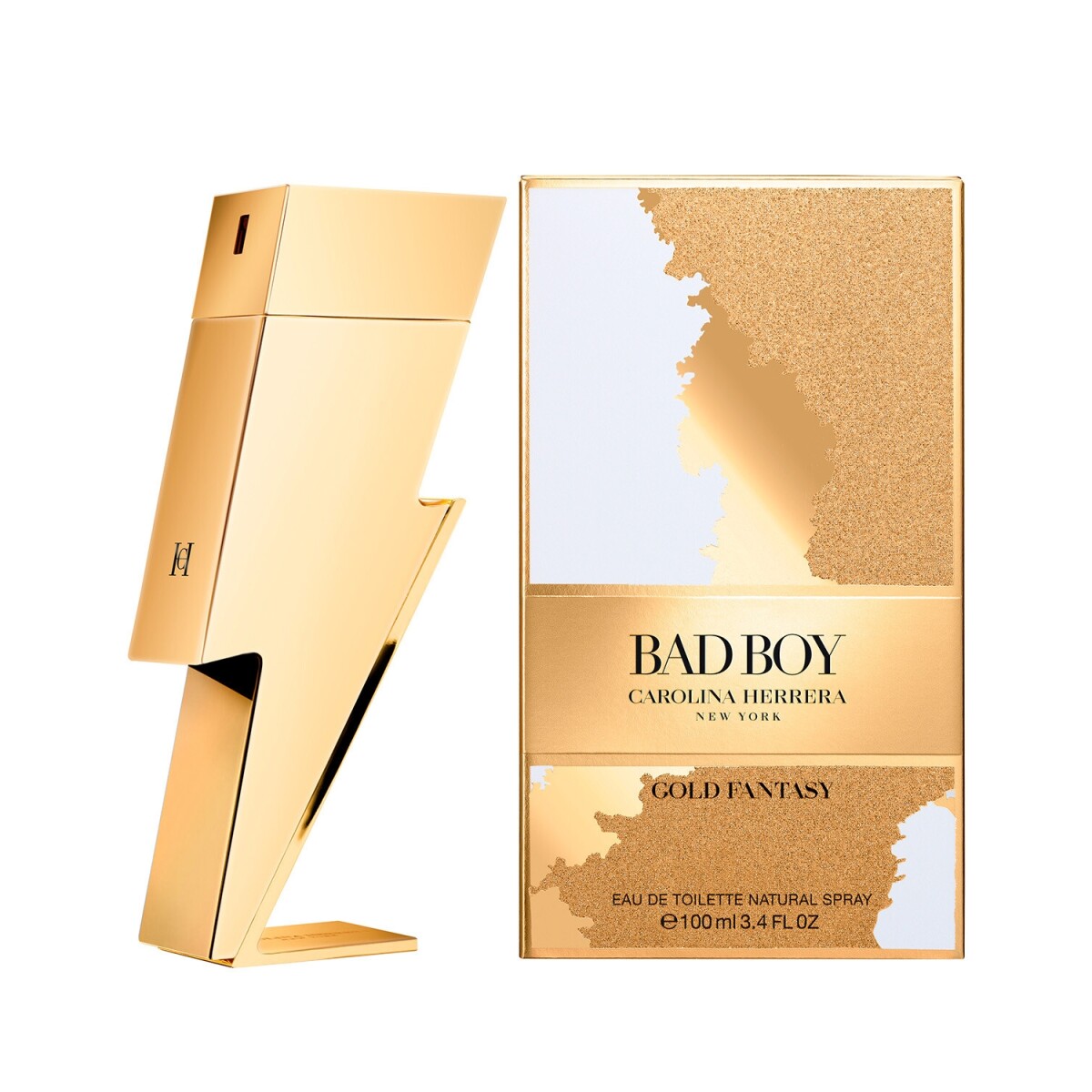 Perfume Carolina Herrera Bad Boy Gold Fantasy EDT 100ml Original 