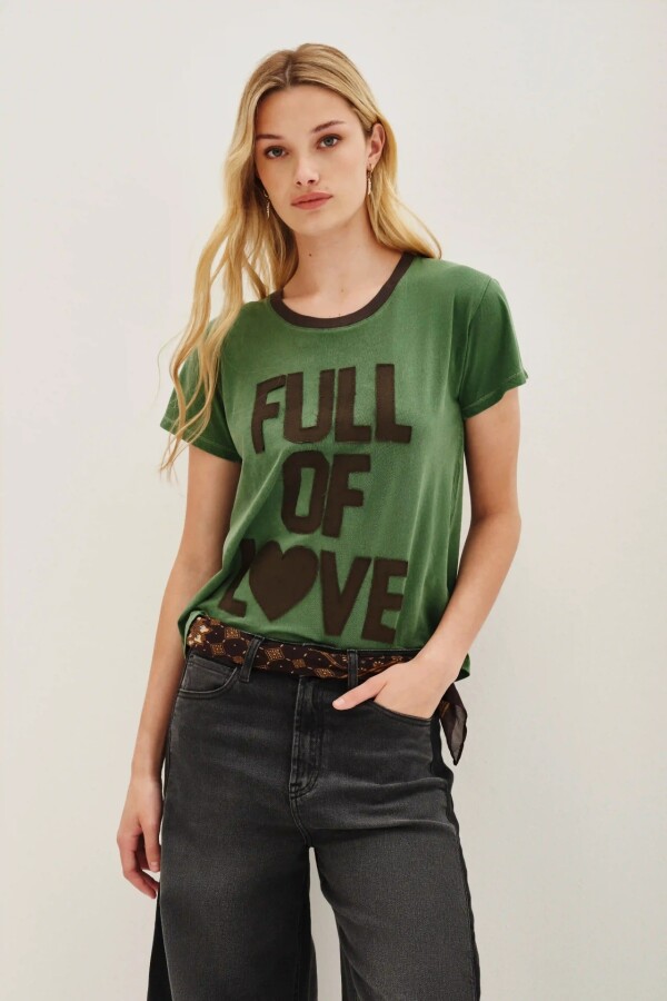 Remera Full Of Love Verde