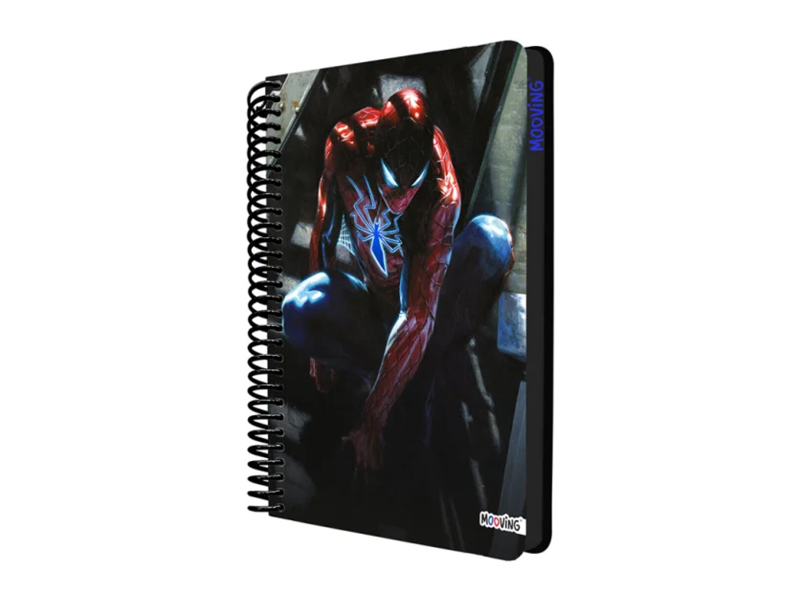 Cuaderno Mooving Carta 96 hojas Licencias - Spider Man Negro 