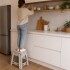 anqueta Banco Plegable Escalera Plastico Reforzado 45 Cm Beige